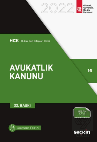 Avukatlık Kanunu 2022