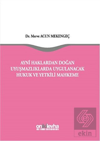 Ayni Haklardan Doğan Uyuşmazlıklarda Uygulanacak H