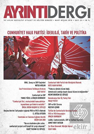 Ayrıntı Dergisi Sayı: 25 Mart-Nisan 2018