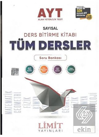 AYT 1.Dönem Sayısal Ders Bitirme Seti Tüm Dersler