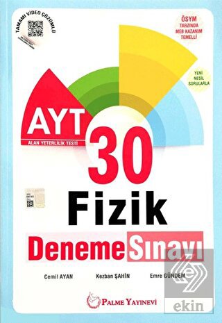 AYT 30 Fizik Deneme Sınavı