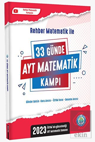 AYT / 33 Günde AYT Matematik Kamp Kitabı Rehber Ma