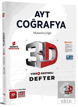 AYT 3D Coğrafya Video Destekli Defter