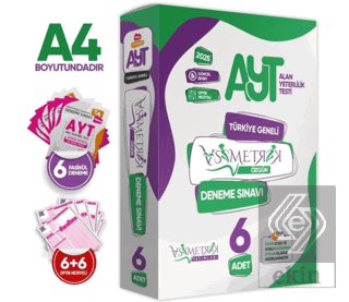 AYT Asimetrik Deneme Paketi 6lı Türkiye Geneli Değerlendirmeli Özgün Güncel Paket Deneme Sınavı