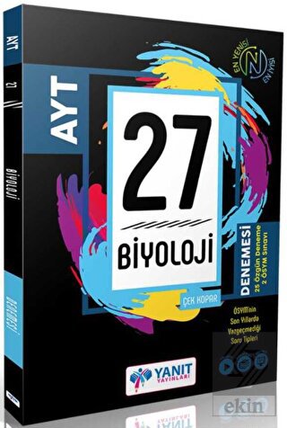 AYT Biyoloji Video Çözümlü 27 Branş Deneme