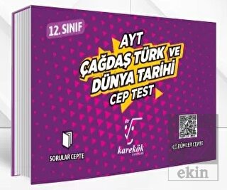 AYT Cep Test 12. Sınıf Çağdaş Türk ve Dünya Tarihi