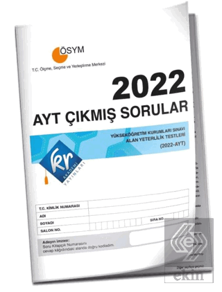 2022 AYT Çıkmış Sorular Tıpkı Basım Kitapçığı