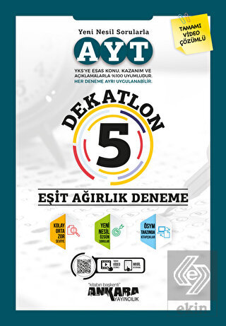 AYT Dekatlon 5 Eşit Ağırlık Deneme