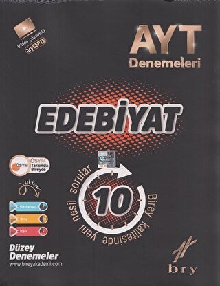 AYT Edebiyat 10 Deneme Birey Yayınları