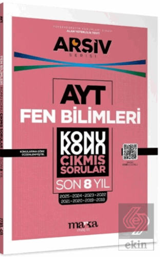 AYT Fen Bilimleri Çıkmış Sorular Konu Konu Son 8 Yıl Tıpkı Basım Arşiv