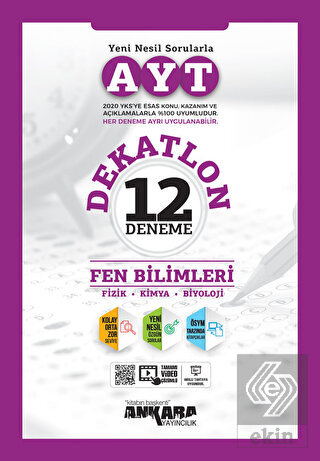 AYT Fen Bilimleri Dekatlon 12 Deneme