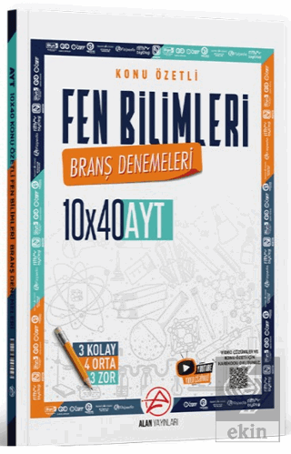 AYT Fen Bilimleri Konu Özetli 20 x 20 Branş Denemeleri Kollektif Alan 
