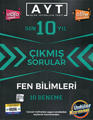 AYT Fen Bilimleri Son 10 Yıl Çıkmış Sorular 10 Den