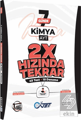 AYT Kimya Ders Platosu 7 Günde 2X Hızında Tekrar Deneme