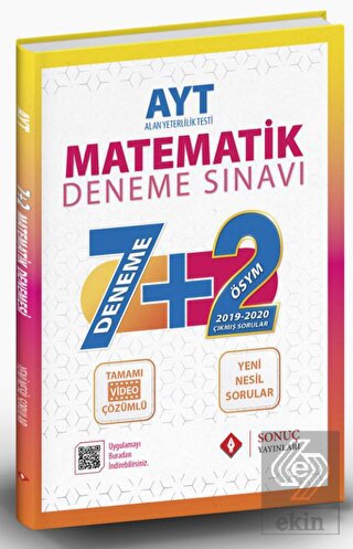 AYT Matematik 7+2 Deneme Sınavı