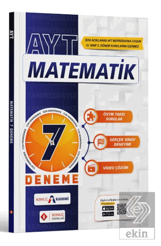 AYT Matematik 7'li Deneme Sonuç Yayınları