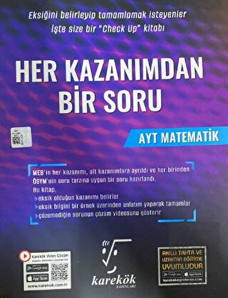 AYT Matematik Her Kazanımdan Bir Soru