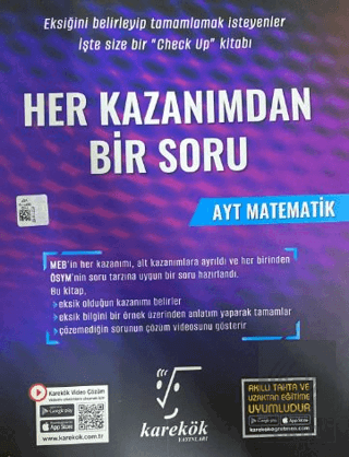 AYT Matematik Her Kazanımdan Bir Soru