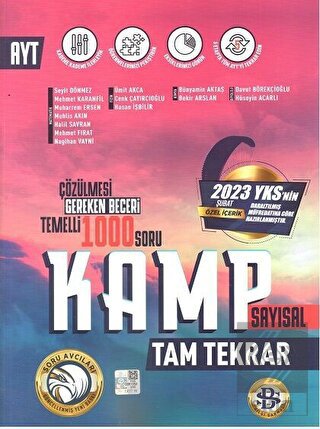 AYT Sayısal Kamp Tam Tekrar Özel Baskı