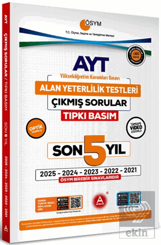 AYT Son 5 Yıl Tıpkı Basım Çıkmış Sorular