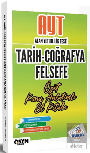 AYT Tarih Coğrafya Felsefe Özet Konu Anlatımlı El Kitabı Kolektif Kuru