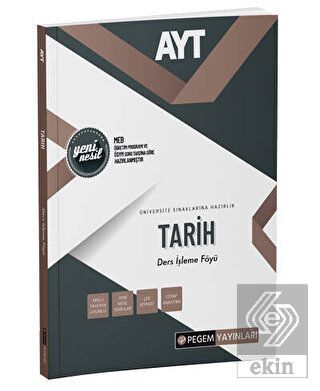 AYT Tarih Ders İşleme Föyü Pegem Akademi Yayıncılı