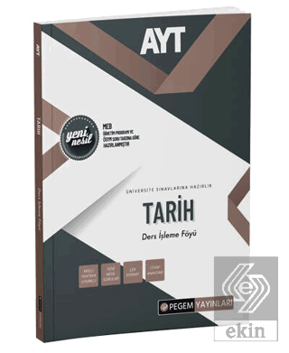 AYT Tarih Ders İşleme Föyü Pegem Akademi Yayıncılı