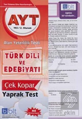 AYT Türk Dili ve Edebiyatı Yaprak Test Bulut Eğiti