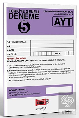 AYT Türkiye Geneli Deneme 5