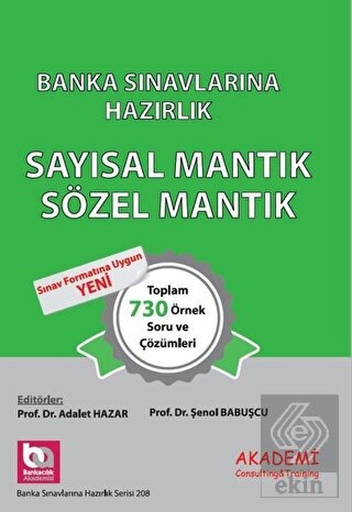 Banka Sınavlarına Hazırlık - Sayısal Mantık Sözel