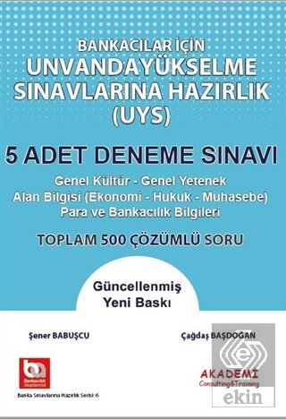 Bankacılar İçin Unvanda Yükselme Sınavına Hazırlık