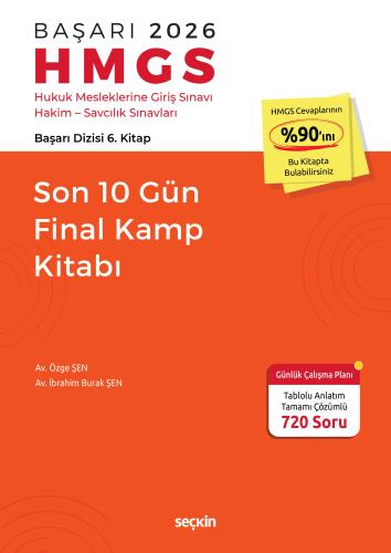 BAŞARI HMGS Son 10 Gün Final Kamp Kitabı