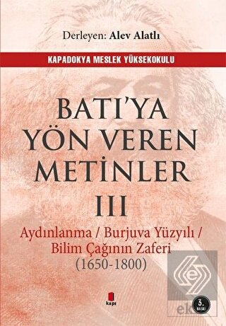 Batı\'ya Yön Veren Metinler 3