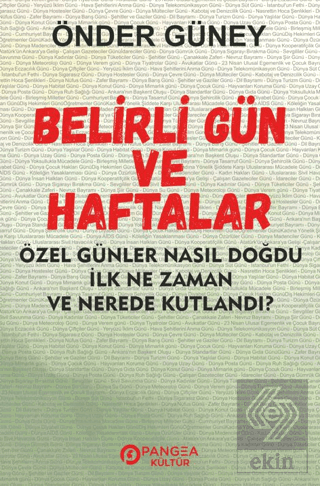 Belirli Gün ve Haftalar Önder Güney Pangea Kültür Yayınları Satın Al -