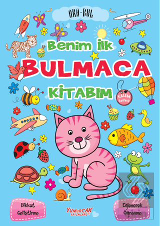Benim İlk Bulmaca Kitabım - Mavi (Kalem Hediyeli)