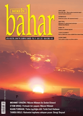 Berfin Bahar Aylık Kültür, Sanat ve Edebiyat Dergi