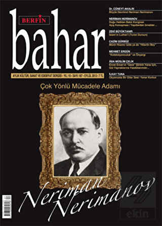 Berfin Bahar Aylık Kültür, Sanat ve Edebiyat Dergi