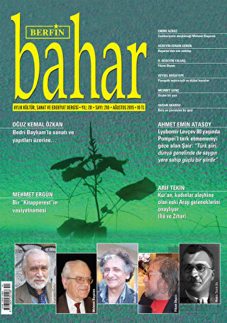 Berfin Bahar Aylık Kültür, Sanat ve Edebiyat Dergi