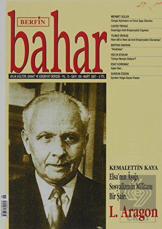 Berfin Bahar Aylık Kültür, Sanat ve Edebiyat Dergi