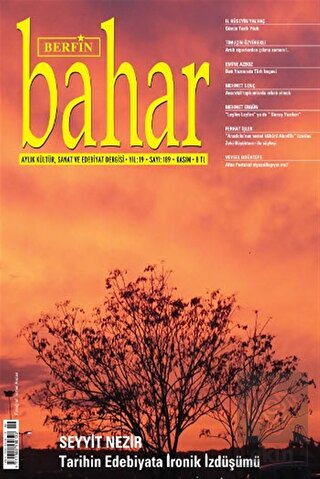 Berfin Bahar Aylık Kültür, Sanat ve Edebiyat Dergi