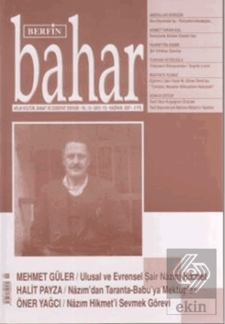 Berfin Bahar Aylık Kültür, Sanat ve Edebiyat Dergi