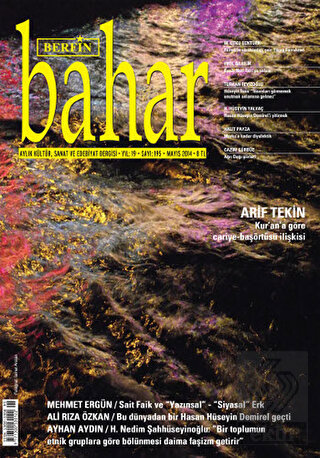 Berfin Bahar Aylık Kültür, Sanat ve Edebiyat Dergi