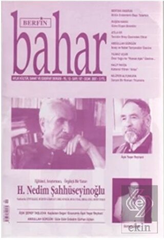 Berfin Bahar Aylık Kültür, Sanat ve Edebiyat Dergi