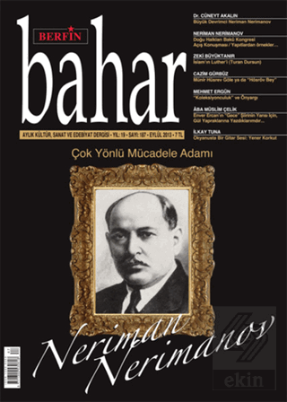 Berfin Bahar Aylık Kültür, Sanat ve Edebiyat Dergi