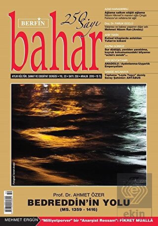 Berfin Bahar Aylık Kültür Sanat ve Edebiyat Dergis