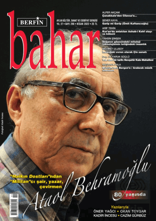 Berfin Bahar Aylık Kültür Sanat ve Edebiyat Dergisi : 290 Nisan 2022