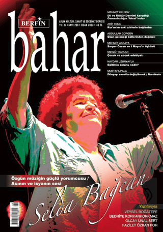 Berfin Bahar Aylık Kültür Sanat ve Edebiyat Dergisi Sayı: 299 Ocak 202