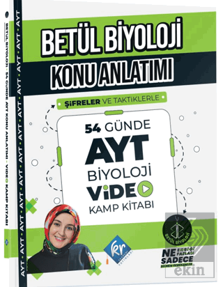 Betül Biyoloji Konu Anlatımı 54 Günde AYT Biyoloji Video Kamp Kitabı
