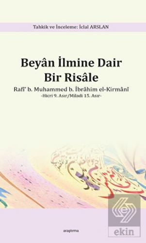 Beyan İlmine Dair Bir Risale