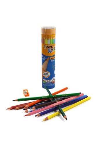 Bic Kids Evolution Kuru Boya Kalemi 12+1 Renk Metal Kutu